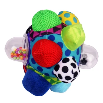

Funny Grasping Toy Bumpy Ball With Loud Bell Parent Child Interactive Soft Baby Development Colorful Motor Skills Early Leaning