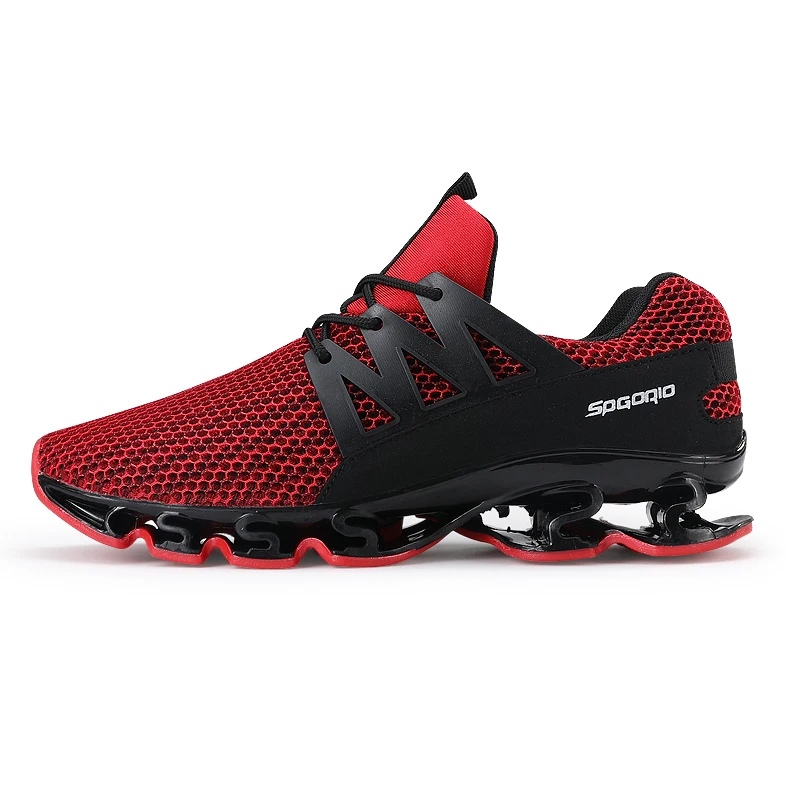 Мужские модные кроссовки мужские дизайнерские кроссовки женские zapatillas hombre Deportiva размера плюс 48 - Цвет: Красный