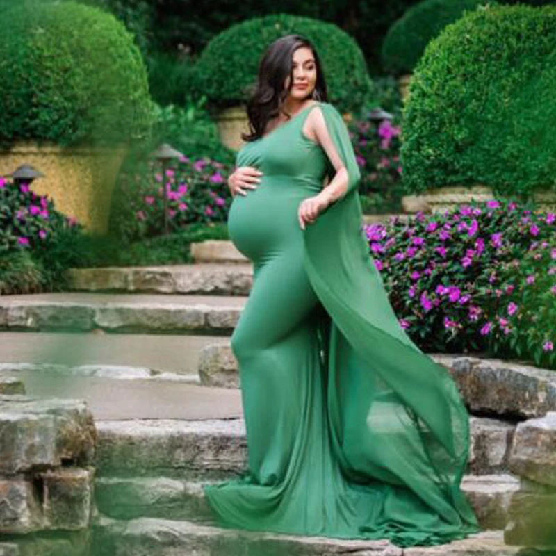 green baby shower dress