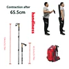 Walking Stick 2PC Telescopic Hiking Stick Cane Baton Climbing Stick Carbon Fiber Aluminum Stick Hiking Poles Crutches Telescopic 3