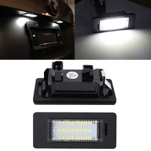 

2 Pcs LED Car Number License Plate Light Lamp Luces Canbus No Error For BMW E39 E60 E60N E61 E90 E91 E90N E92 E93 E46 CSL E82 X5