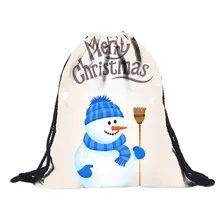 Для мужчин и женщин с Кулиской Сумка Рождественский подарок карман 3D принт букет рюкзак с карманами сумка для спортивной обуви чехол worek plecak sznurek