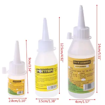 

20/50/100ml Liquid Glue Alcohol Adhesive Textile Fabric Stationery Scrapbooking 203A