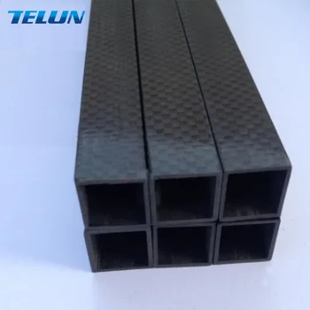 

4pcs 15X15X13(Inner diameter)X500MM 3K carbon fiber square tube of pure carbon tube multi rotor tube DIY carbon fiber bracket