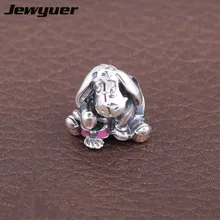 Изысканные ювелирные изделия, 925 пробы, серебряные ювелирные изделия, Висячие подвески, эмалированные подвески, подходят под брендовые бусы, браслеты DIY для изготовления ювелирных изделий DSN033