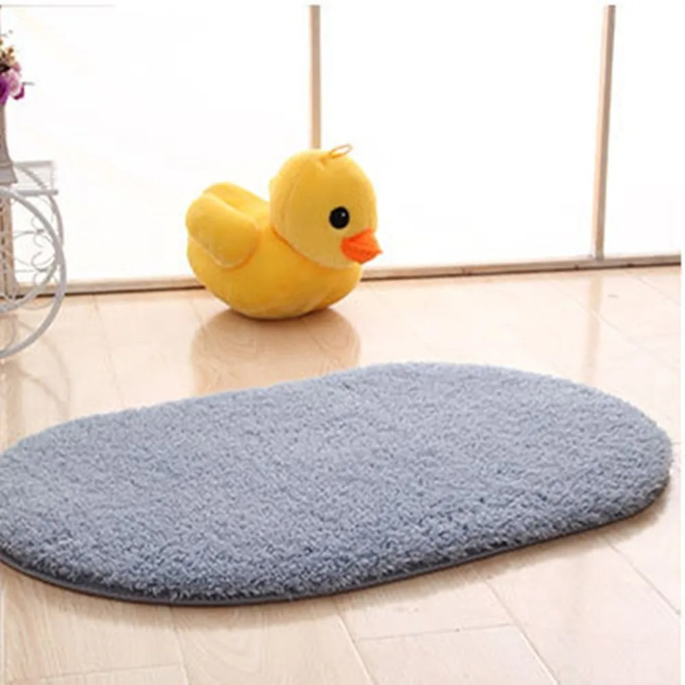 

Practical Thick Design Anti-lip Home Bathroom Bedroom Kitchen Floormat Carpet Solid Color Water Absortion Rugs Carpet