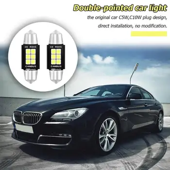 

Universal Festoon Auto Reading Light Bulbs 6SMD 3030 Car LED Bulbs Car Dome Lamp Aluminum Parts for Brightness Service Life
