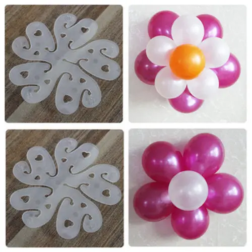 10 / 20pcs balloon shape seal clip stick plum blossom tie latex wedding party decoration | Дом и сад