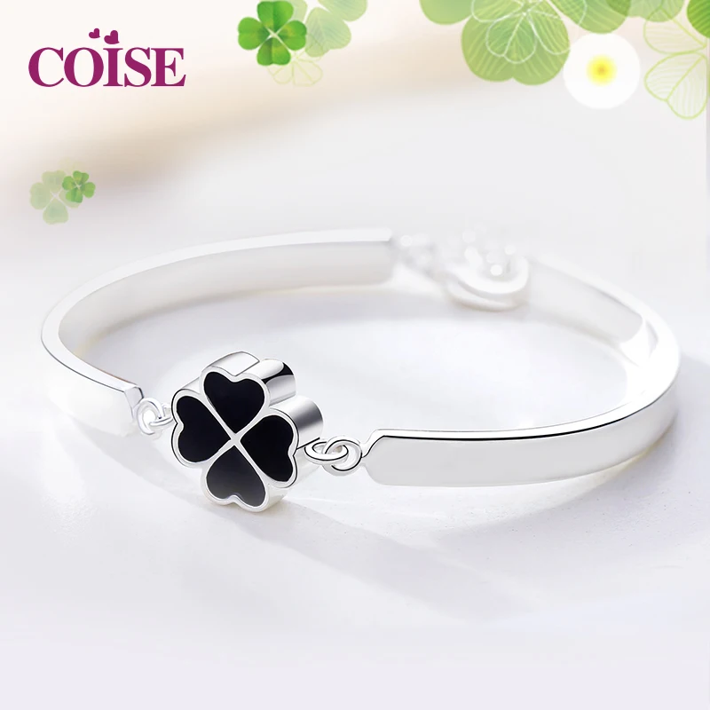 S990 браслет из стерлингового серебра с клевером