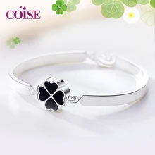 S990 браслет из стерлингового серебра с клевером