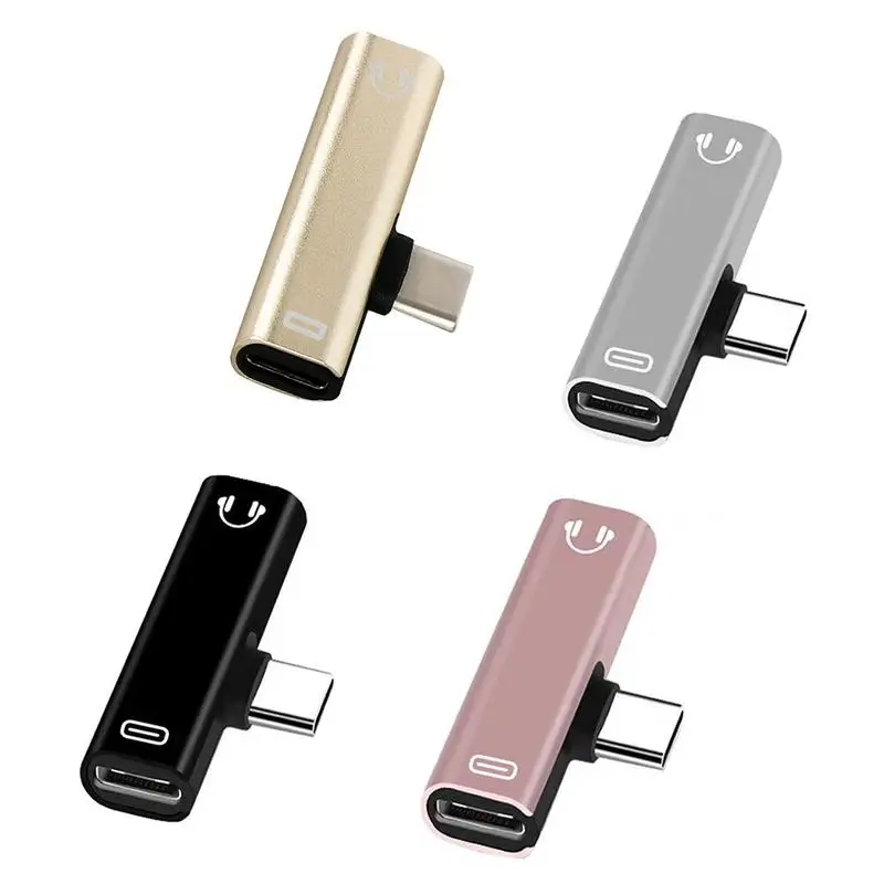 Тип usb-C аудио-адаптер для «2 в 1» C-до 3,5 мм разъем для наушников зарядки аудио конвертер для телефонов Xiaomi D2L3