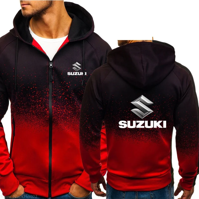 Мужские осенние зимние Новые повседневные толстовки Suzuki Sweashirts, куртки с капюшоном, размер M-3XL, толстовки, мужские пальто