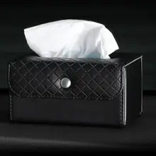 Автомобильный тканевый ящик из искусственной кожи подлокотник Тип коробка салфеток держатель авто аксессуары для интерьера