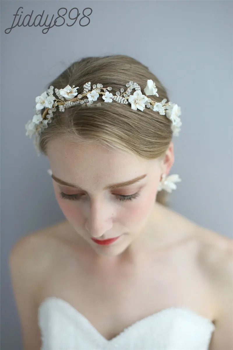 Роскошный Хрустальный цветок свадебные аксессуары для волос Принцесса Корона невесты головной убор серьги Свадебные шиньоны для женщин тиара