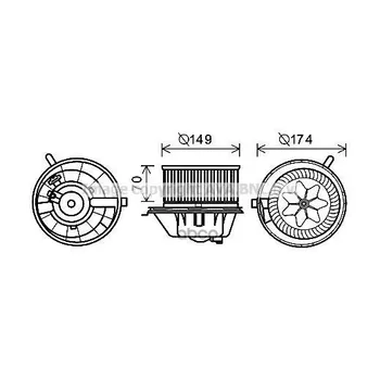 

Interior heater fan Audi A3 Q3 Seat Alhambra Leon Toledo Skoda Octavia superb Yeti Ava art. vn8342