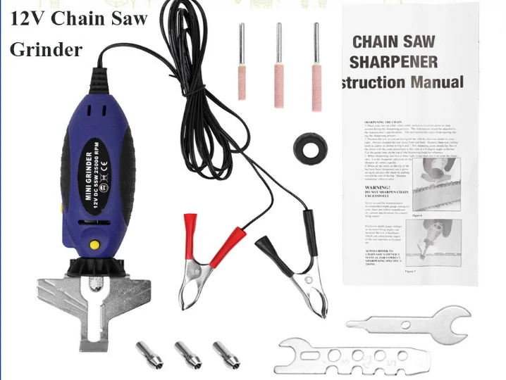 

Mini chain grinder 12V electric chain grinder electric chain saw steam chain saw chain grinding electric grinding head
