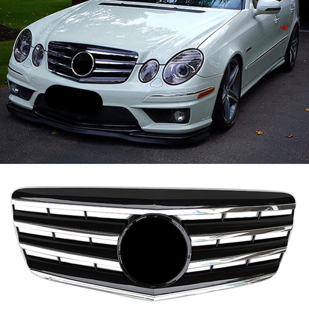 US $105.06 Car Front Bumper Racing Grill For Mercedes Benz EClass W211 For AMG Styling E350 E320 E280 E500 E550 2007 2008 2009