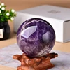 Esfera de amatista Natural para el sueño, Bola de masaje, Reiki, curación, decoración para el hogar con piedras regalos exquisitos, recuerdo, 1 ud. ► Foto 1/6