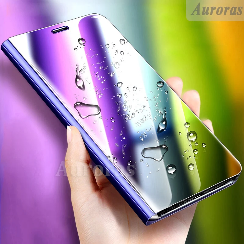 Auroras для OPPO A9 2020 Чехол книжка умный зеркальный противоударный чехол подставка A5