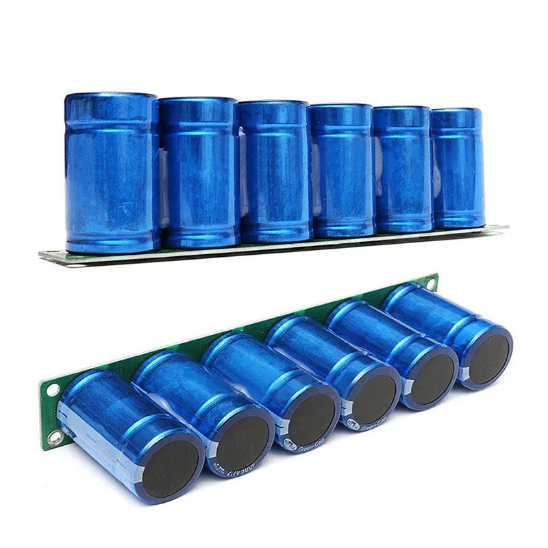 

216x69x38mm Super Capacitance With Protection Board Blue Aluminum Series Connection Rated Voltage V 16 Capacity F 83