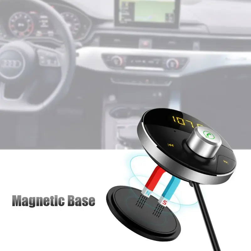Bluetooth AUX гарнитура громкой связи автомобильный комплект 3,5 мм разъем аудио mp3-плеер беспроводной fm-передатчик Авто Громкая связь Usb адаптер
