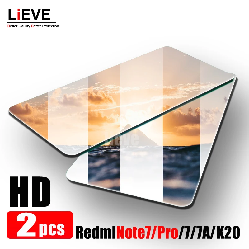 

2PCS Tempered Glass for Xiaomi Redmi Note 7 Note7 7S Screen Protector on Xiomi Redmi 7 7A K20 Pro Glass Redmi K20 Pro GO 7 Glass
