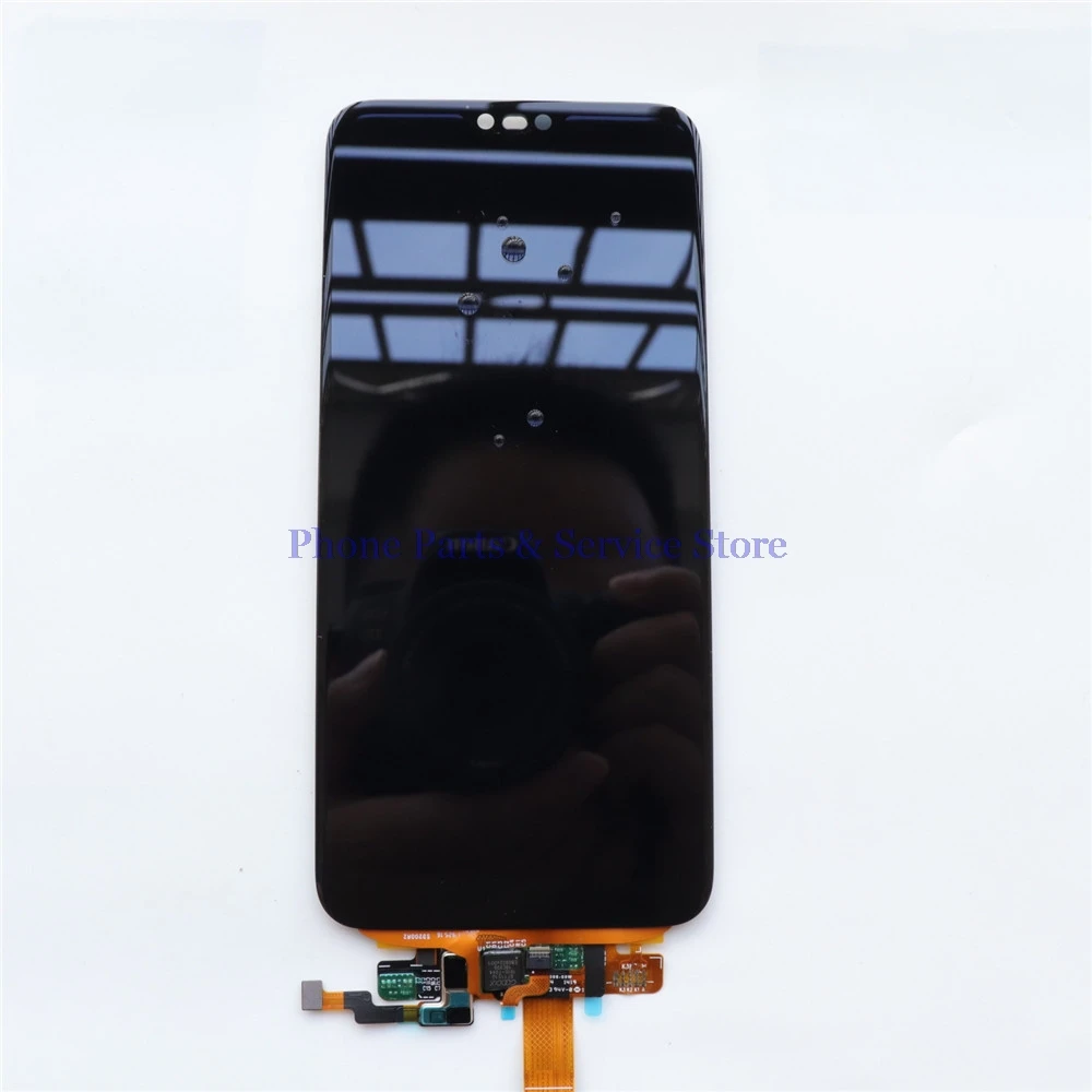 Олеофобный+ 10 сенсорный экран для huawei Honor 10 Honor10 COL-L29 ЖК-дисплей с сенсорным экраном дигитайзер+ Модуль сканера отпечатков пальцев