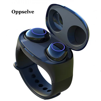 

TWS Fingerprint Touch Bluetooth Earphones,HD Stereo Wireless Headphones,Noise Cancelling Gaming Headset Bracelet For Smart Phone