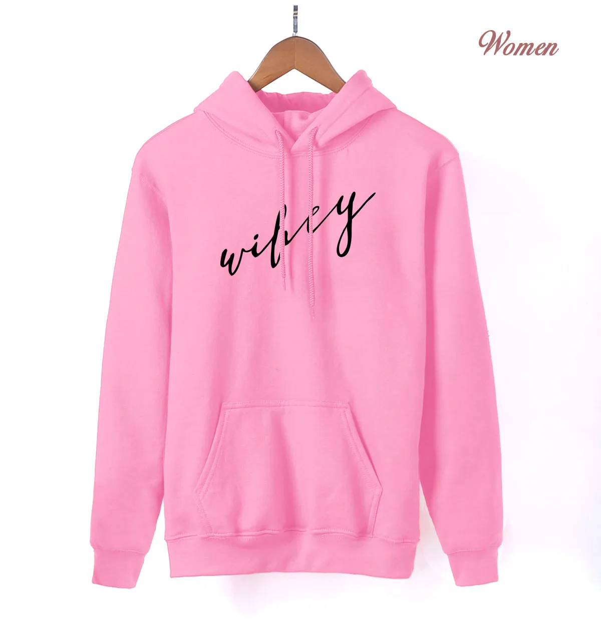 pink 1 Wifey принт Kawaii толстовки женские стиль длинный рукав с капюшоном весна осень кофты женские красные толстовки - Цвет: pink 1