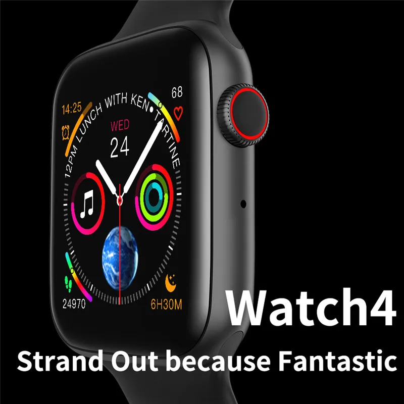 

GIAUSA Watch 4 Bluetooth Call Smart Watch 1.54" Full Touch Screen Heart Rate Monitor Pedometer Sport Fitness Tracker Smartwatch