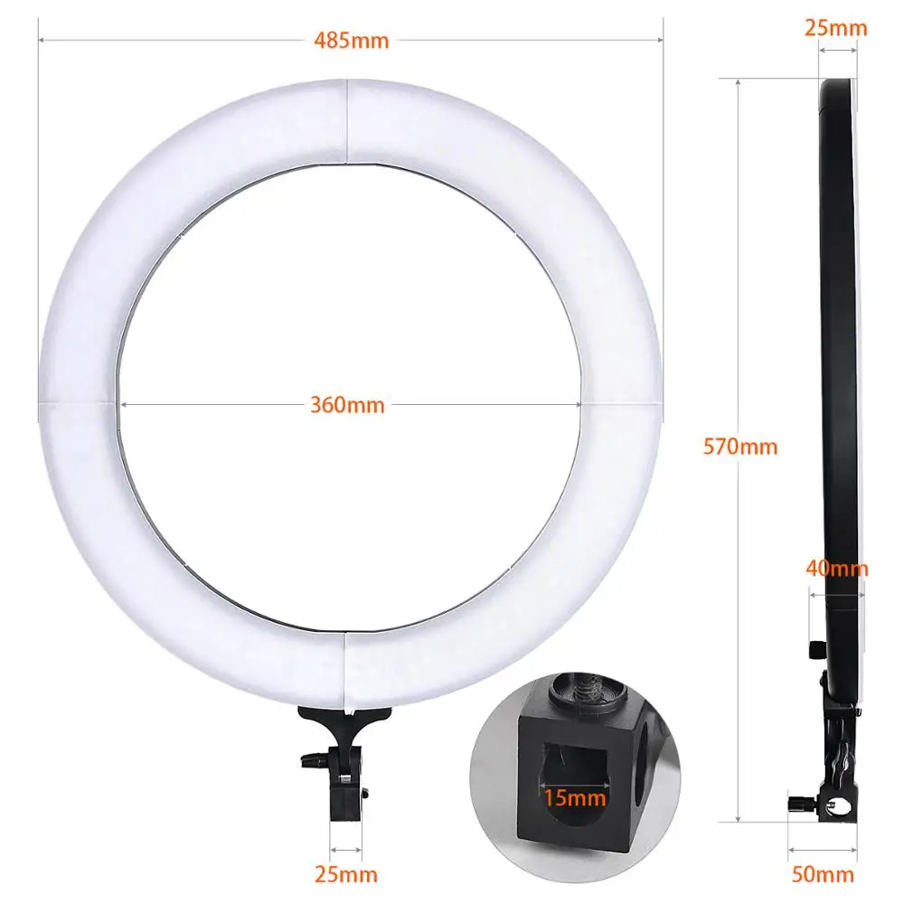 Fosoto 18 Inch Rgb Ring Light 3000-6000k Led Ring Lamp With Tripod Remote  Photography Lighting For Camera Phone Makeup Youtube - Photographic Lighting  - AliExpress