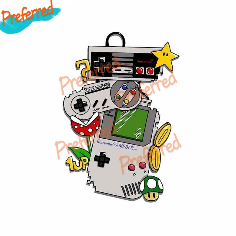 

Креативная винтажная видеоигра аниме наклейка Мотокросс гоночный Фотофон Виниловая наклейка для автомобиля высечка