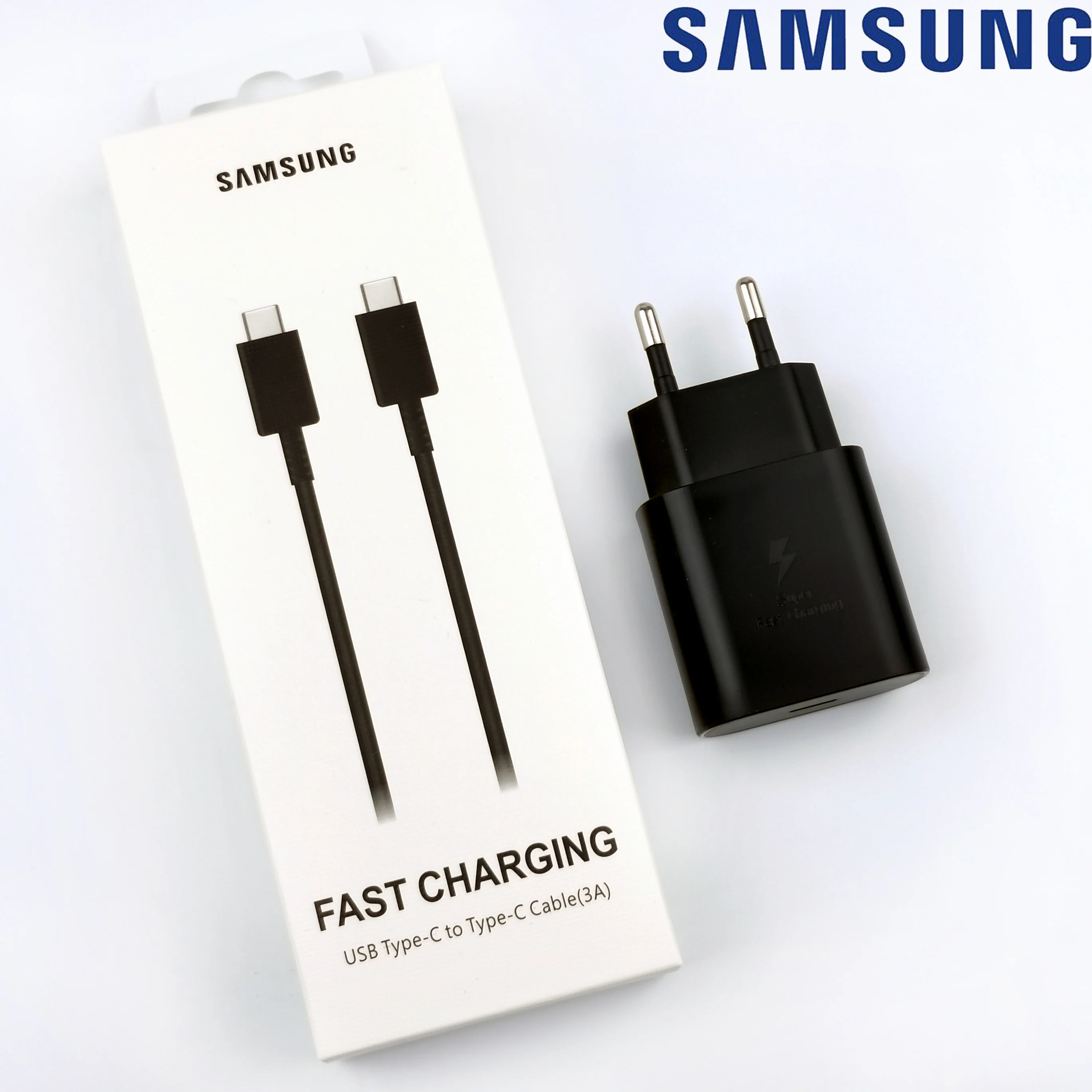 Samsung 25W быстрое зарядное устройство Оригинал S10 S10E Galaxy Note10 plus Usb PD Быстрая Зарядка
