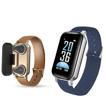 

2 in 1 T89 Smart Watch With Bluetooth TWS Earphones Android True Stereo Heart Rate Monitor Blood Pressure Smart Wristbands Sport