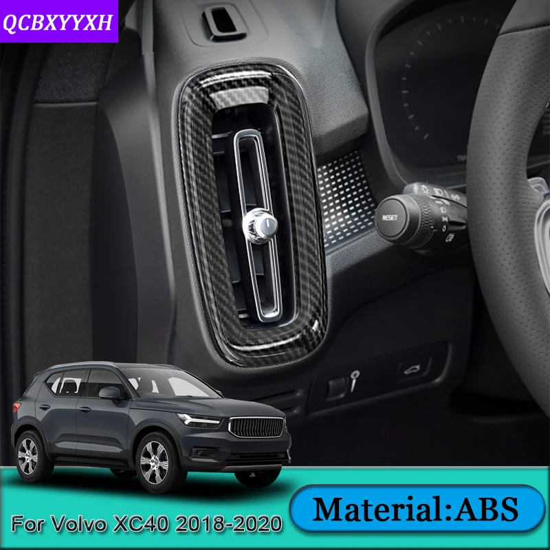 Автомобильный Стайлинг для Volvo XC40- ABS автомобильный охлаждающий воздух блестящие выпускные Накладки Внутренние украшения наклейки для авто крышка аксессуары