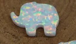 OP17 White Elephant Заводской процесс 925 Серебряный Опал Хамса ожерелье опал звезда опал Рождественская елка разные формы Опал ожерелье для подарка - Окраска металла: OP17 White Elephant