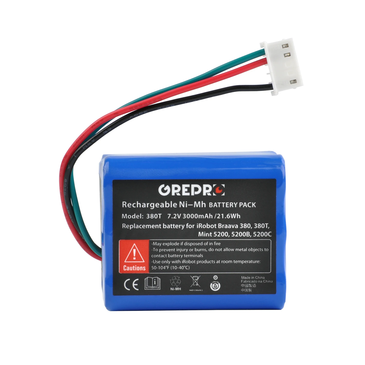 380t 390t Bateria Irobot Braava 380 Battery For Irobot BRAAVA 390