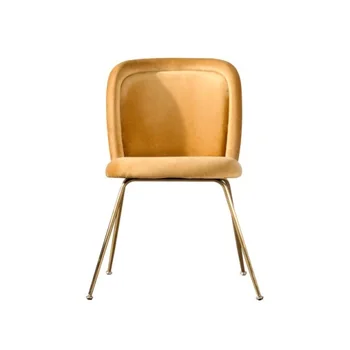 

Nordic Simple Metal Dining Chair Family Post Modern Back Single Restaurant Hotel Meeting And Discussion Light Luxury