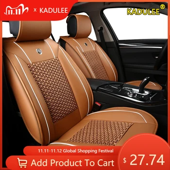 

KADULEE 1pcs car seat cover For Dodge Journey Caliber Avenger Challenger Charger am 1500 accessories covers for vehicle seats