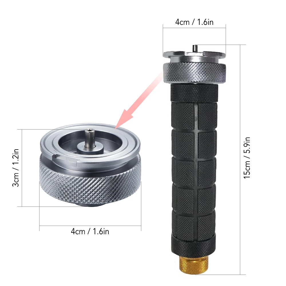 Открытый кемпинг газовая плита горелка адаптер газовый фонарь удлинитель разделительный газовый факел адаптер патрона ручка газовая зажигалка адаптер