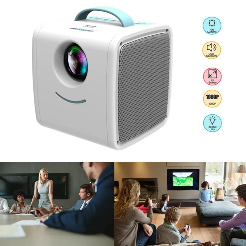 

Household Mini Projector HD 1080P Portable Home Theater Beamer SP99