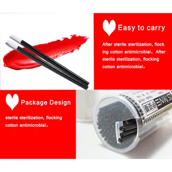 

100 pcs Disposable Makeup Lip Brush Lipstick Lipgloss Wands Eyeshadow Applicator Cosmetic Makeup Accessories