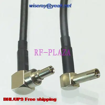 

DHL/EMS 100 pcs Cable 6inch TS9 male right angle to CRC9 male 90 degree angle RG174 RF Pigtail jumper cable -A2