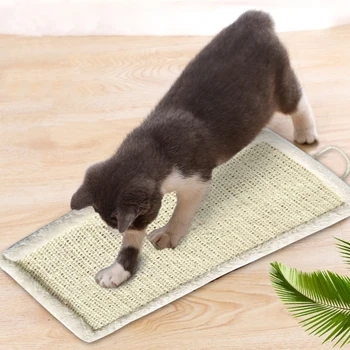

Furniture Protect Claws Care Sofa Sisal Mat Climbing Anxious Reduce Portable Home Cat Kitten Pet Toy Floor Scratch Board Pad
