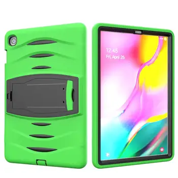 

For Samsung Galaxy Tab 4 7" T230 Tab 3 7" P3200 Cover Kids Safe Shockproof Heavy Duty Silicone PC Color Ripple Tablet Case