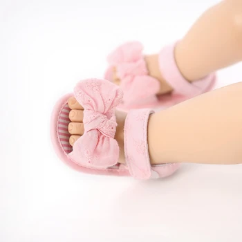 

2020 Children Baby Kids Boys Girls Shoes Non-Slip Canvas Bowknot Toddlers Newborn Infantil Sandals for 0-18M
