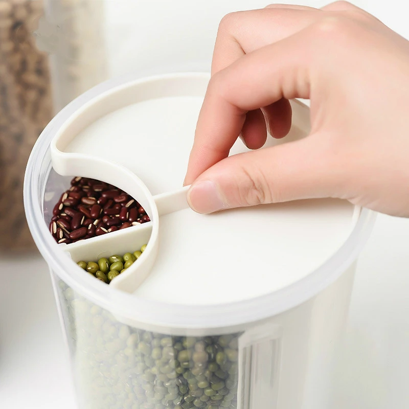 Sealed Cans Plastic Latticed Transparent Storage Kitchen Grain Receiving Food Box | Дом и сад