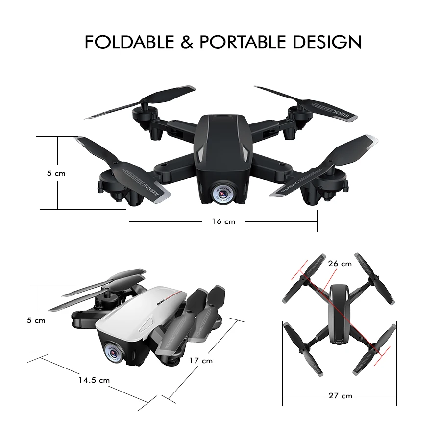 D58 Профессиональный складной Дрон с камерой 4K 1080P HD WiFi FPV оптический поток RC Квадрокоптер вертолет игрушки