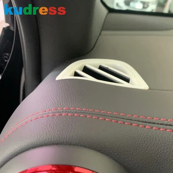 

For Chevrolet Blazer 2019 2020 Carbon Fiber Car Air Conditioning Vent Cover Trim AC Outlet Covers Sticker Styling Accessories