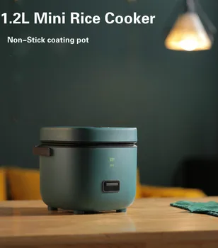 

1.2L Mini Rice Cooker 1-2 people 2 Layers Heating Food Steamer Multifunctional Meal Cooking Pot 1-2 People Lunch Box EU US UK